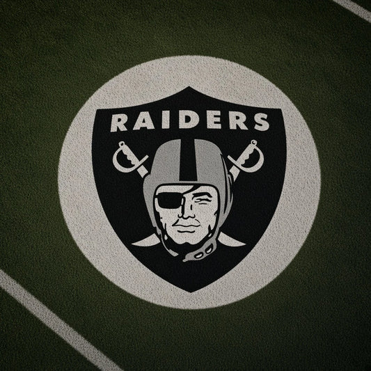Raiders Football Car Door Projector Light grass scene