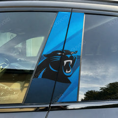 Carolina Panthers Car Pillar Wrap - Premium Vinyl B-Pillar Decal, Universal Fit