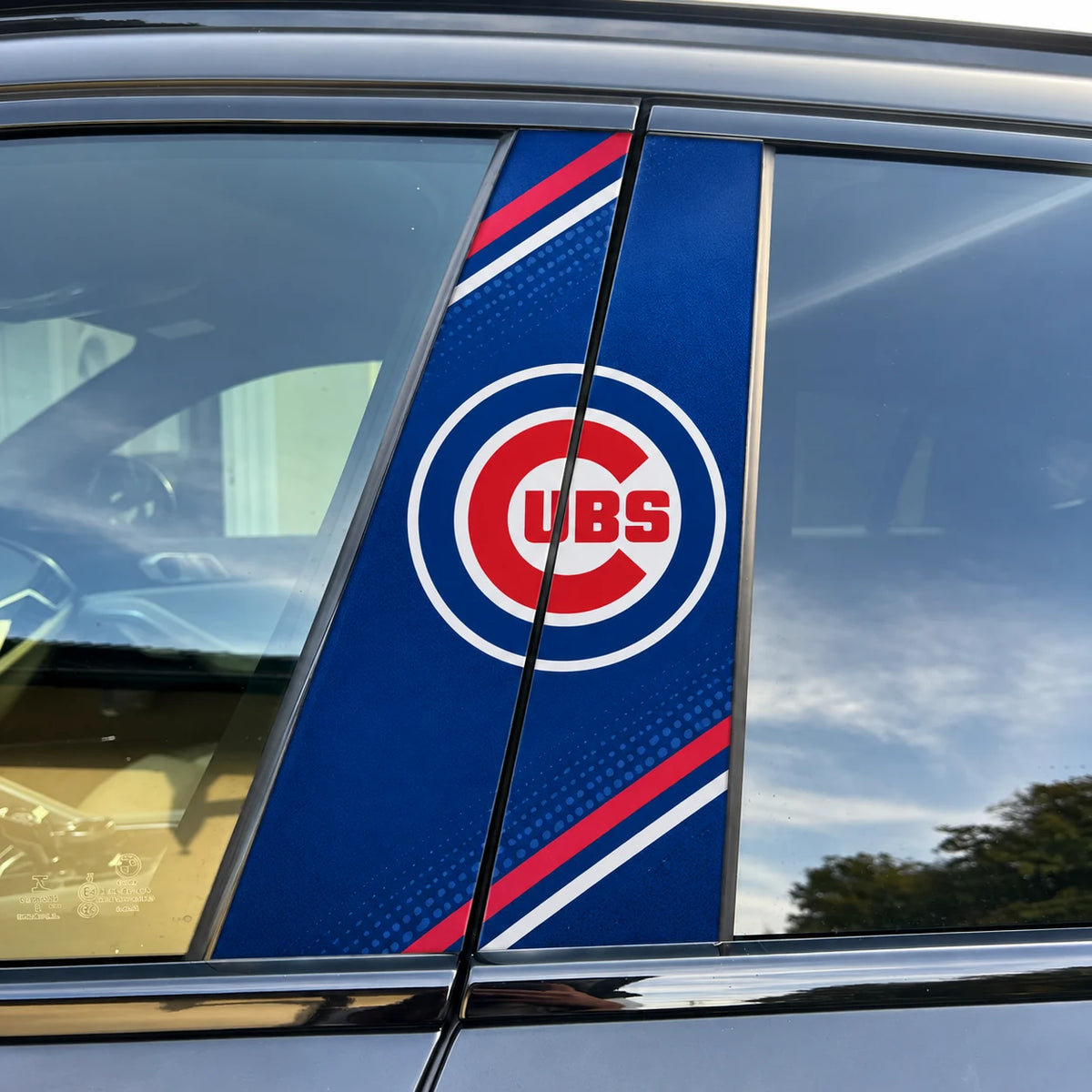 Chicago Cubs Car Pillar Wrap - Universal Fit