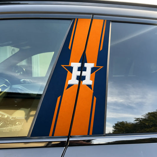 Houston Astros Car Pillar Wrap - Universal Fit