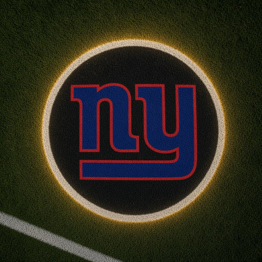 New York Giants Football Car Door Projector Light grass scene