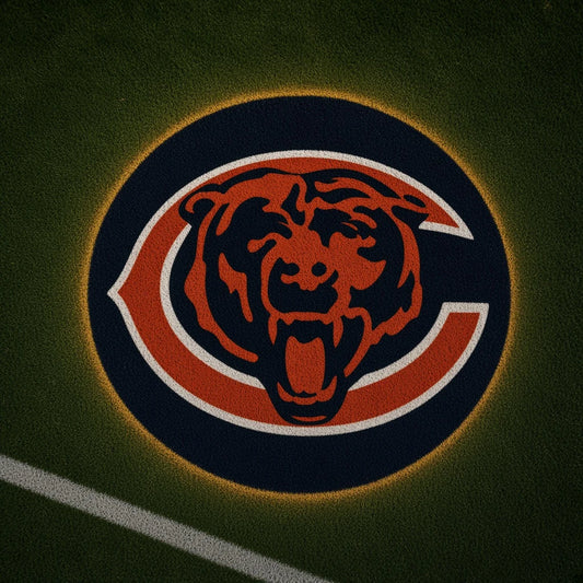 Chicago Bears Football Car Door Projector Light grass scene