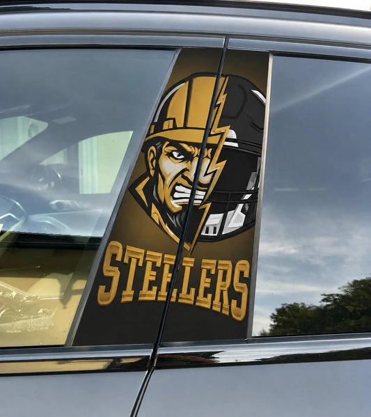 Pittsburgh Steelers Car Pillar Wrap - Universal Fit - 1