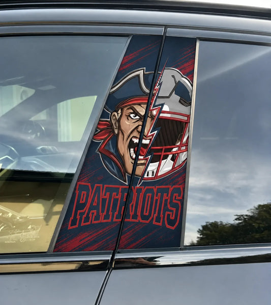 New England Patriots Car Pillar Wrap - Universal Fit - 1