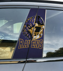 Baltimore Ravens Car Pillar Wrap - Universal Fit - 1