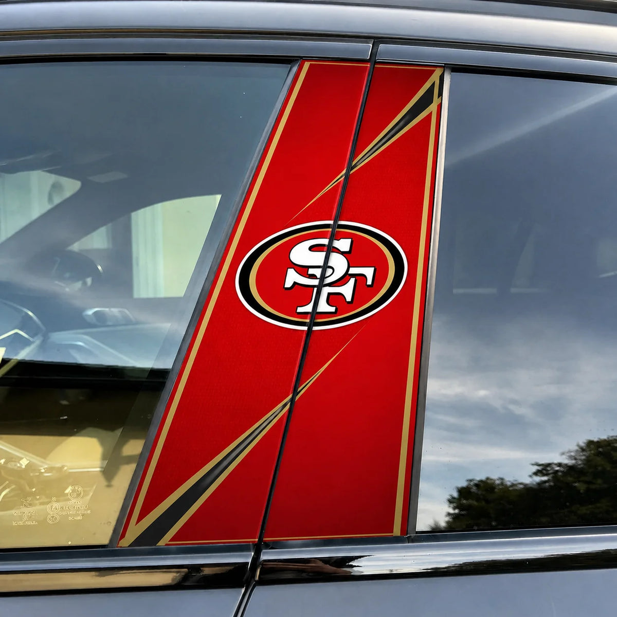San Francisco 49ers Car Pillar Wrap - Universal Fit - 1