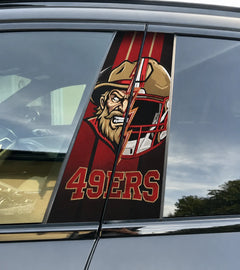 San Francisco 49ers Car Pillar Wrap - Universal Fit - 2