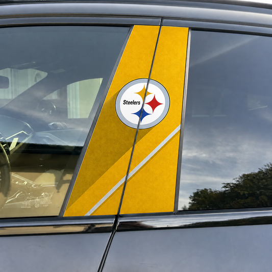 Pittsburgh Steelers Car Pillar Wrap - Universal Fit - 1