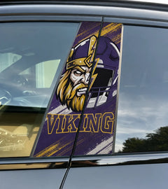 Minnesota Vikings Car Pillar Wrap - Universal Fit - 2