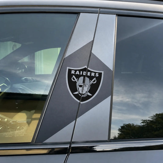 Las Vegas Raiders Car Pillar Wrap - Universal Fit - 1