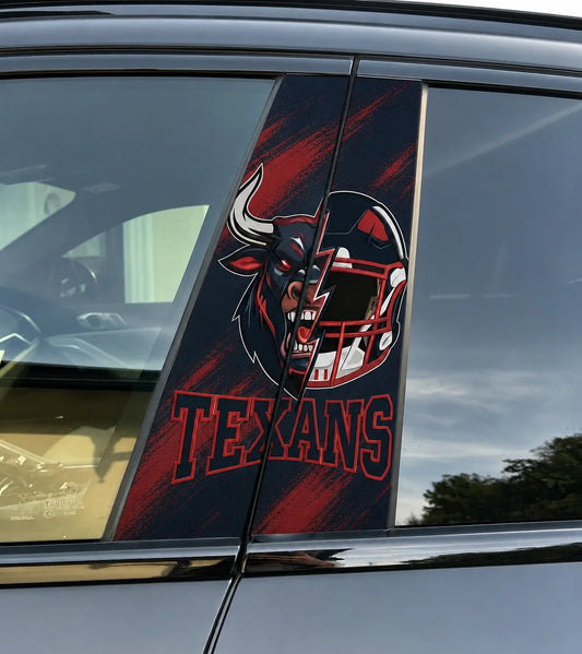 Houston Texans Car Pillar Wrap - Universal Fit - 2