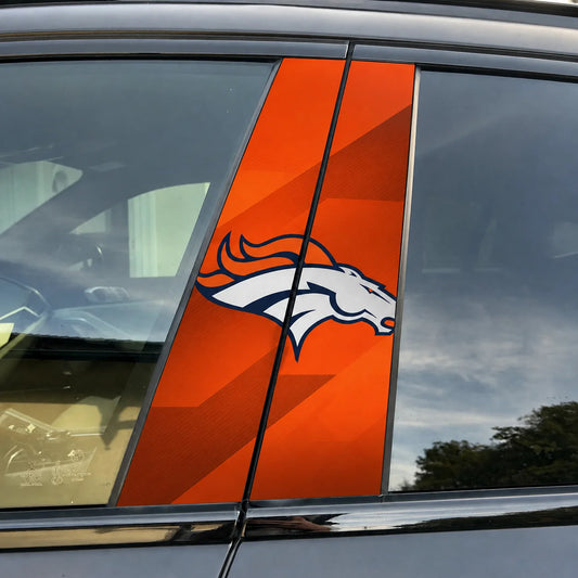 Denver Broncos Car Pillar Wrap - Universal Fit - 1