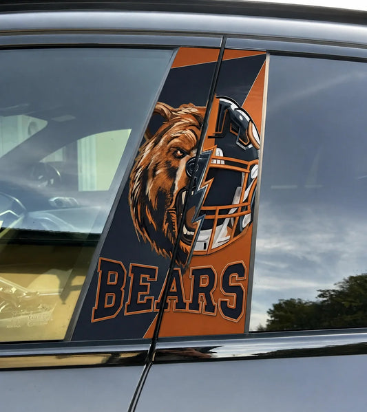 Chicago Bears Car Pillar Wrap - Universal Fit - 2