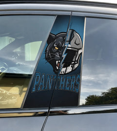 Carolina Panthers Car Pillar Wrap - Universal Fit - 2