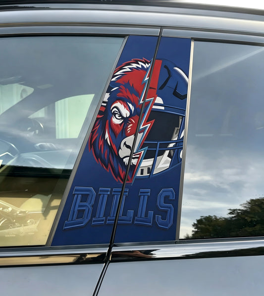 Buffalo Bills Car Pillar Wrap - Universal Fit - 2