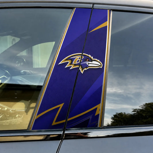 Baltimore Ravens Car Pillar Wrap - Universal Fit - 1