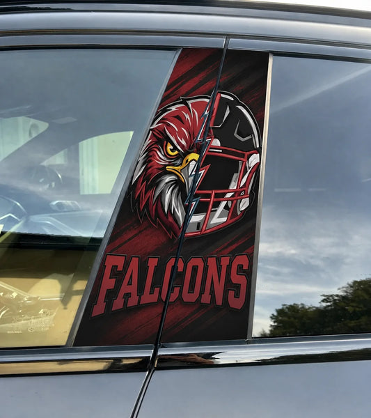 Atlanta Falcons Car Pillar Wrap - Universal Fit - 2