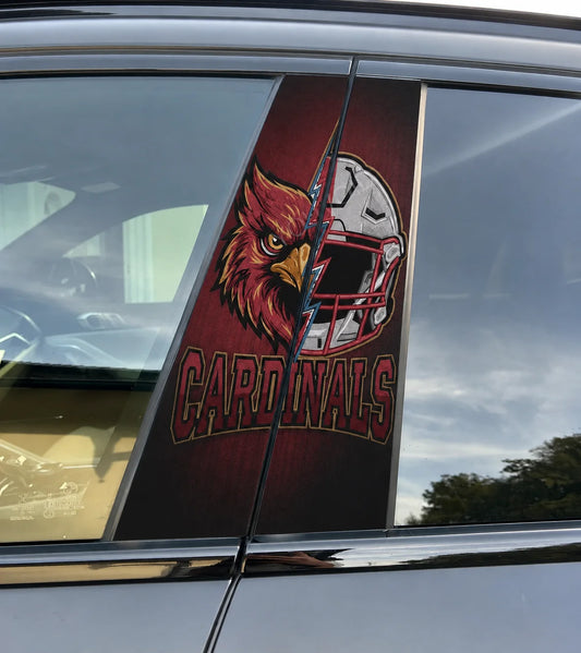 Arizona Cardinals Car Pillar Wrap - Universal Fit - 2