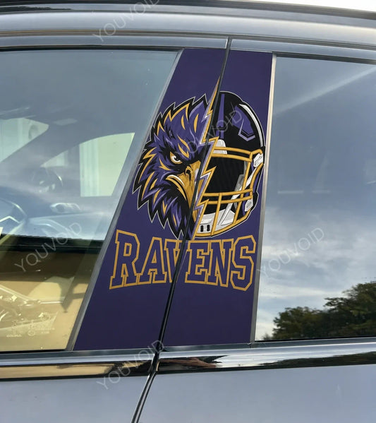 Baltimore Ravens Car Pillar Wrap - Universal Fit