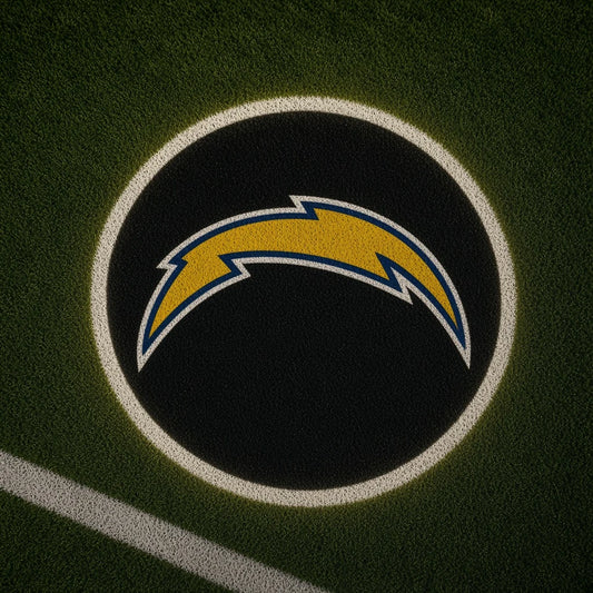 Los Angeles Chargers Football Car Door Projector Light grass scene