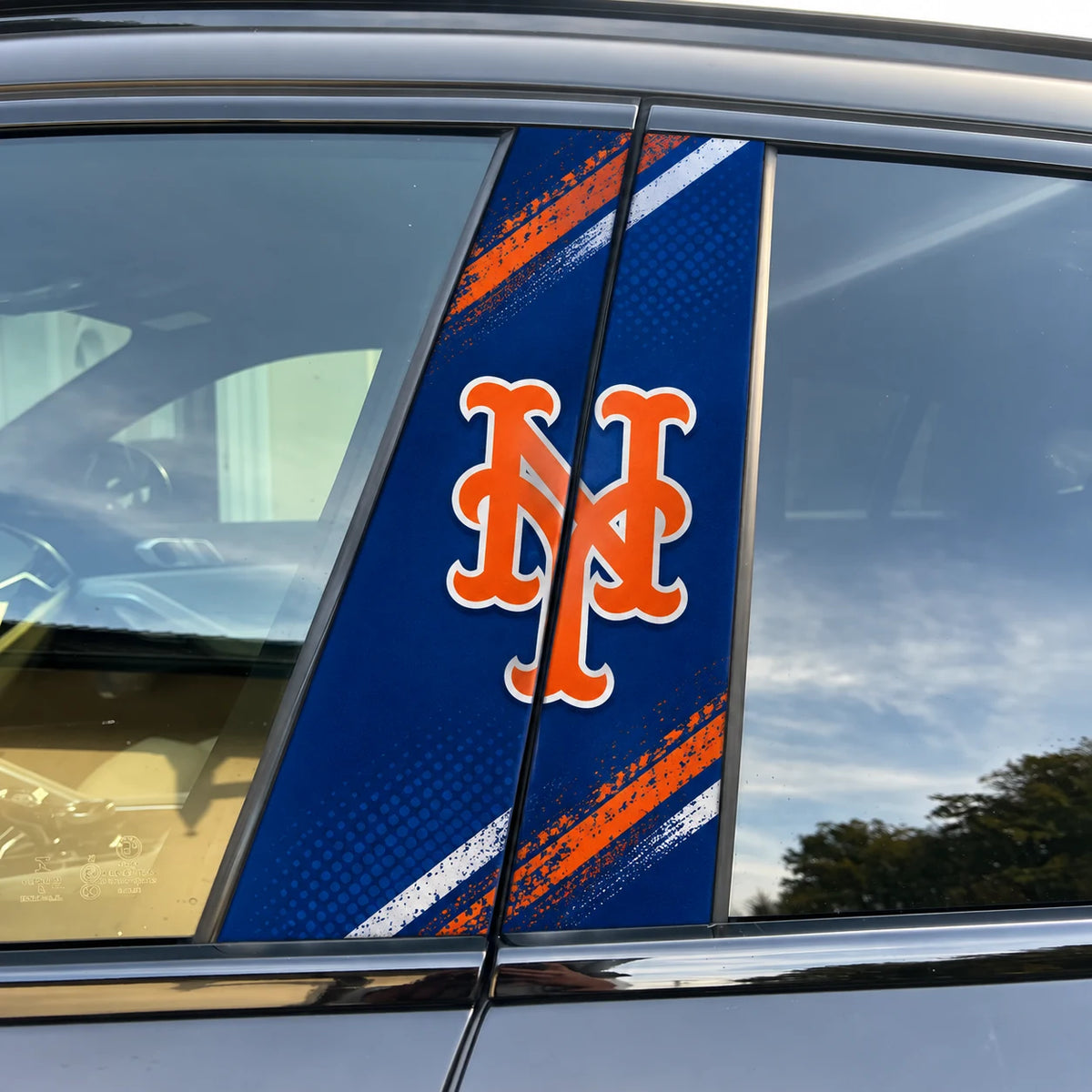 New York Mets Car Pillar Wrap - Universal Fit