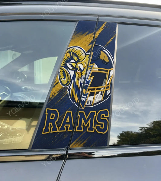 Los Angeles Rams Car Pillar Wrap - Universal Fit