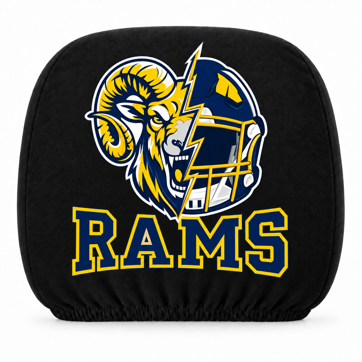 Los Angeles Rams - Double-sided printed car headrest covers – suitable for all seasons