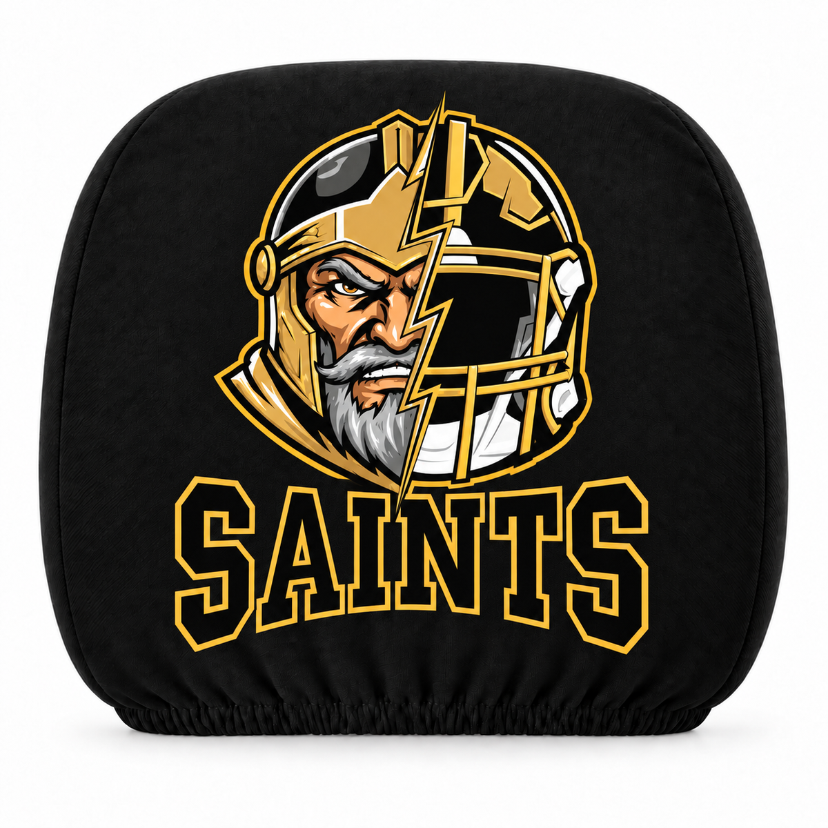 New Orleans Saints - Double-sided printed car headrest covers – suitable for all seasons