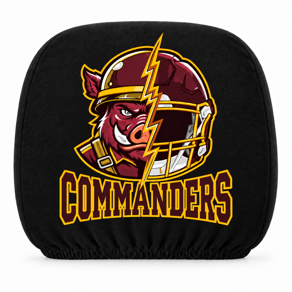 Washington Commanders - Double-sided printed car headrest covers – suitable for all seasons